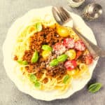 Low FODMAP Spaghetti Bolognese