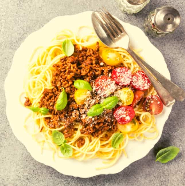 Low FODMAP Spaghetti Bolognese